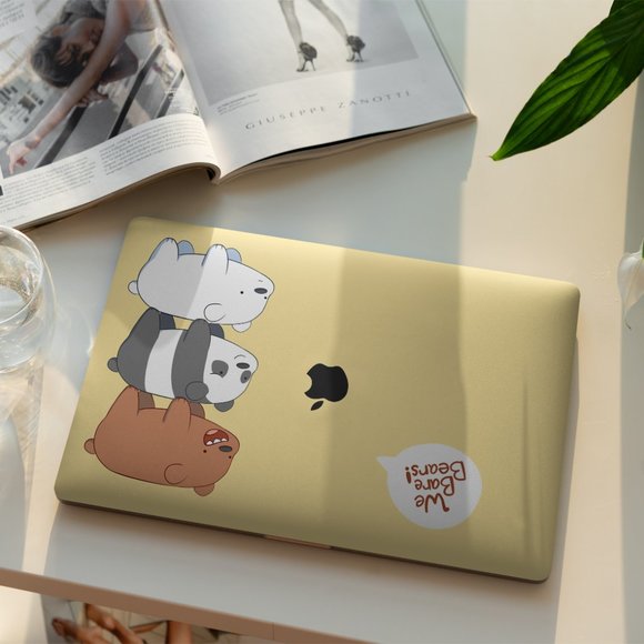 Cartoon We Bare Bears case for apple MacBook All Generations Air Pro - Picture 4 of 5